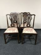 Four late Victorian dining room chairs