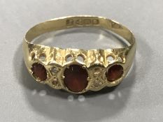 A lady's 18ct gold dress ring