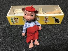 A boxed Pelham puppet - Pinky