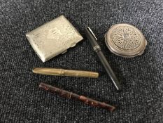 A Watermans fountain pen with 14ct gold nib,