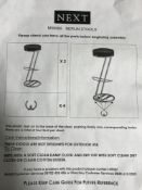 A pair of boxed Next breakfast bar stools