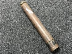 An early twentieth century metal cased telescope CONDITION REPORT: This was possibly