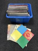 A box of lps - Rock including Frank Zappa, Jethro Tull, Chigago, Genesis, 10CC etc.