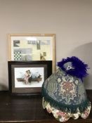 A pair of Hal Hurst framed prints - Leaving and Taking a rest, together with a beech framed print,