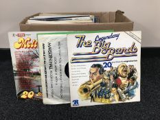 Two boxes of lps including musicals, boxed sets, world music,