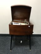 A mid twentieth century PYE Black Box record producer model 1004 with instruction manual