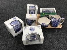 A collection of boxed and unboxed Ringtons ware, Caddies, bowls, Chintz teapot etc.