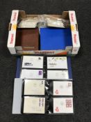 A box of Danish first day covers