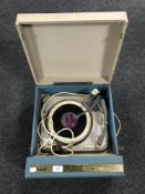 A mid twentieth century Brunswick table topped record player