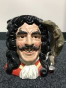 A large Royal Doulton character jug - Captain Hook