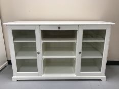 A white Ikea sideboard
