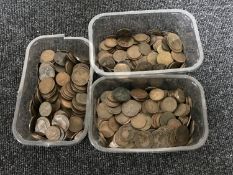 Three tubs of Victorian,