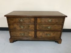 A Chapman's Siesta entertainment stand in a walnut finish