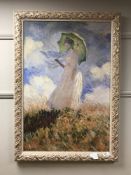 An Artigraph Edition : Lady with a parasol, framed.