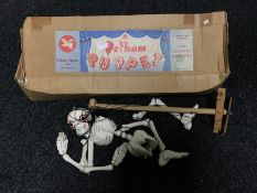 A boxed Pelham puppet - Skeleton