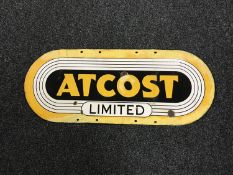 An Atcost Limited enamelled sign