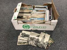 A box of twentieth century foreign postcards