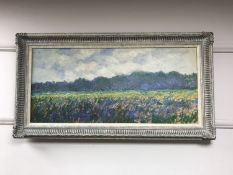 An Artagraph edition : Field of lavender flowers, framed.