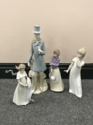 Three Nao figures together with one other Spanish figure