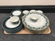 Twenty-three pieces of Christian Dior Contessa tea and dinner china