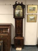 A nineteenth century mahogany eight day longcased clock with brass dial signed Duff, Edinburgh,