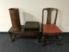 An Ercol telephone table,