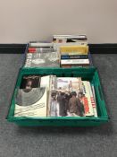 Two crates of sheet music,