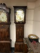 A 19th century mahogany longcase clock with brass and silvered dial, by Smith Pittenmeen,