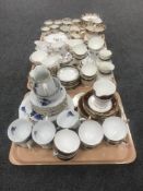 A tray of twenty piece Salisbury tea service,