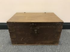 A small pine joiner's tool box