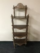 Five tier what not stand