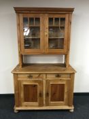 A pine kitchen dresser