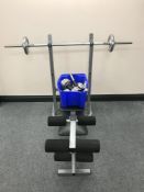A York Power Pro weight bench,