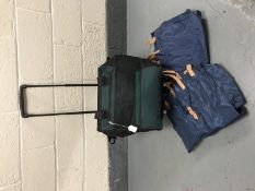 A hot/cool picnic trolley, together with two two fitted shoe carrying bags.