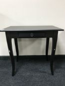 An Ikea Leksvik side table