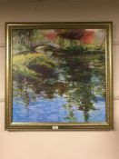 An Artagraph edition : Oriental garden, framed.