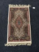 A silk finished prayer mat