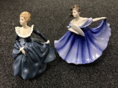 Two Royal Doulton figures - Fragrance HN 2334 and Elaine HN 2791