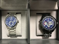 Two boxed Gent's Globenfeld wrist watches together with certificates of authenticity