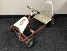 A mid twentieth century go-kart