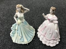 A Coalport The Collingwood Collection figure - Janet and a A Royal Worcester - The Masquerade