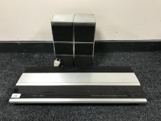 A Bang & Olufsen Beomaster 2000 together with a pair of speakers