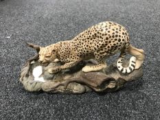 A Beswick figure - cheetah on a rock, model 2725,