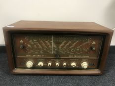 A mid-20th century teak cased Eltra Air King 986 Hi-Fidelity Stereo Radio