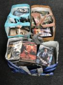 Three bags of dvds