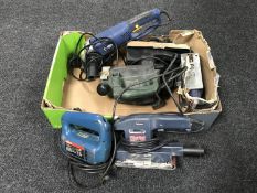 A box of assorted tools