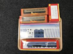 A boxed Hornby Princess Coronation class locomotive together with a Vigin O-4-0 Diesel shunter,