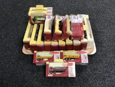 A tray of nineteen boxed Lledo trackside diecast vehicles