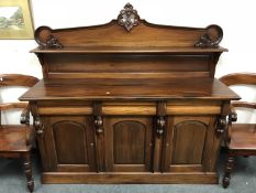A Barker & Stonehouse Victorian style mahogany sideboard