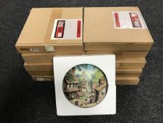 A set of ten Coalport bone china collector's plates by Robert Hersey